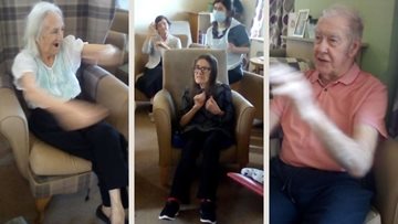 Seated aerobics is a right laugh for Dukinfield Residents